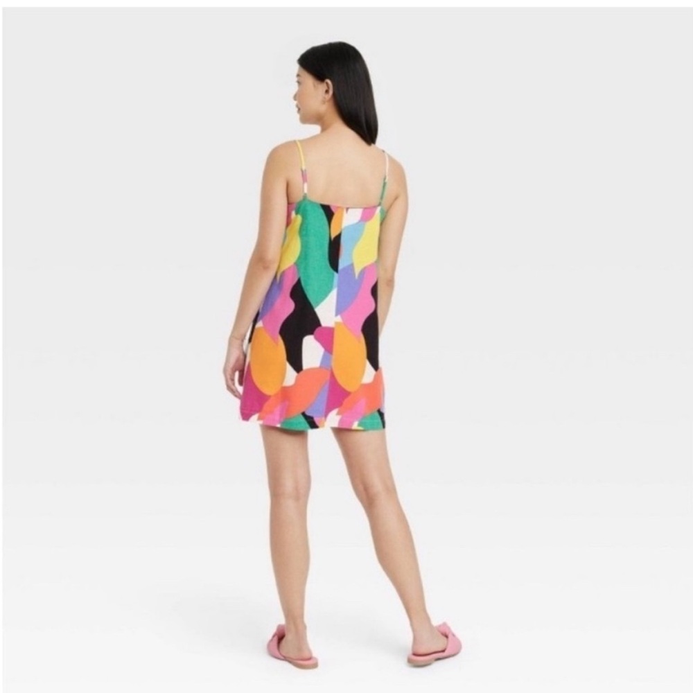A New Day Multicolor Abstract Dress